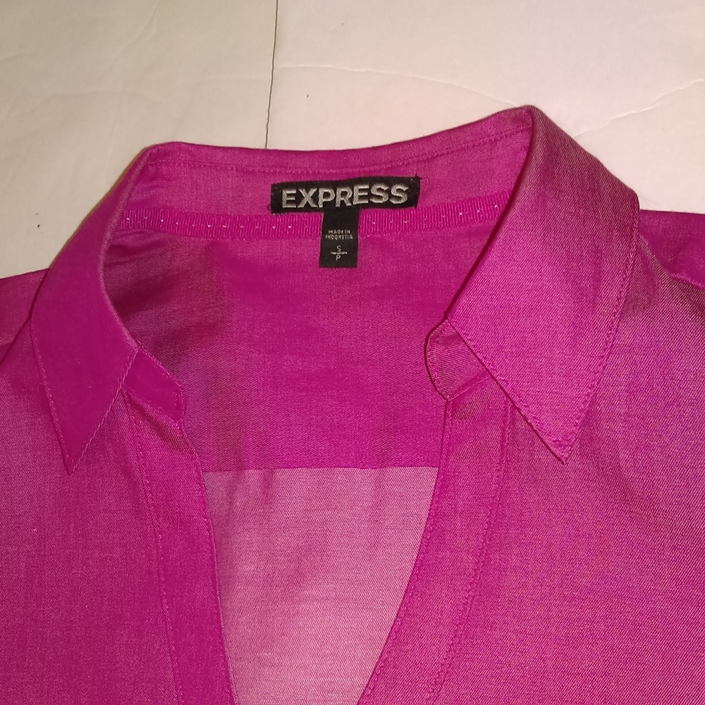 Express pink short sleeve blouse sz sp NEW! - Picture 5 of 8